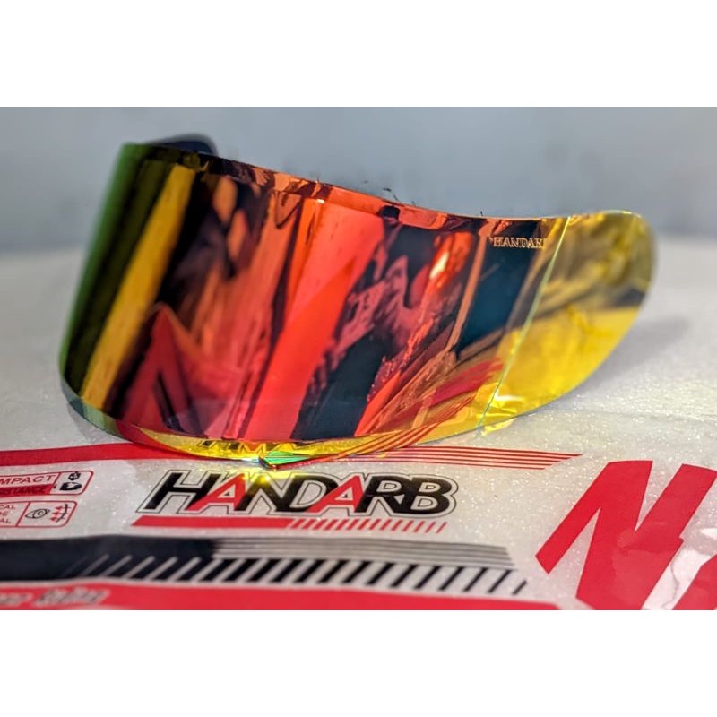 flat visor kyt rc-7 kyt r-10 kyt k2r red gold iridium