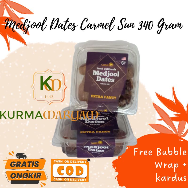 

[ COD ] Kurma Medjool Dates ( Carmel Sun ) 340 Gram Orginal California Bukan Repacking / Oleh Oleh Haji Umroh / Toko Kurma Maryam