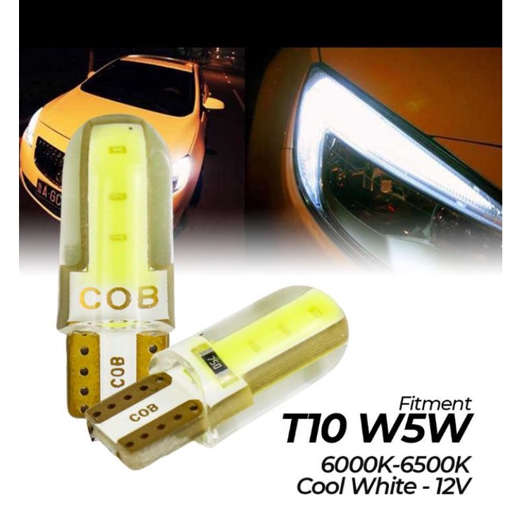 Lampu Mobil Headlight LED T10 W5W 2 CIB 2 pcs