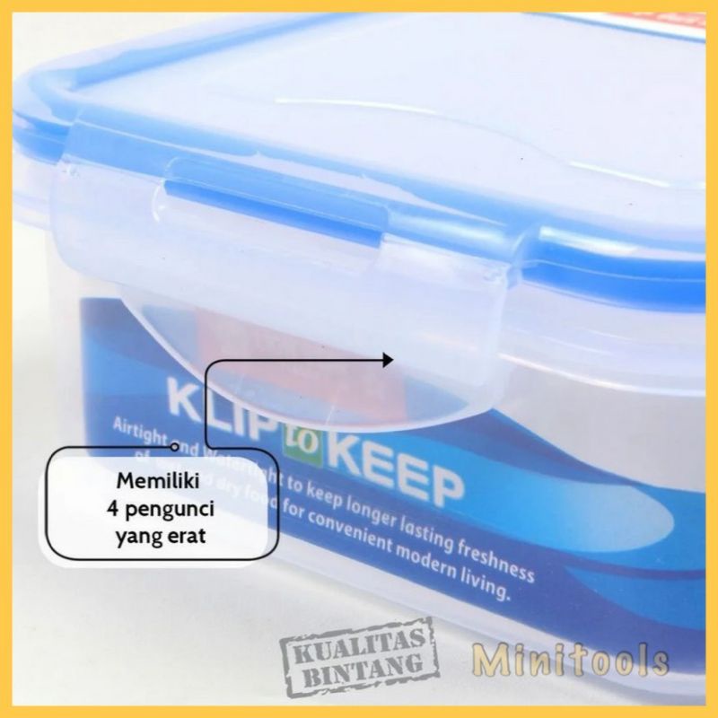 Tempat Kotak Makan / Lunch Box Klip To Keep 1301 Lion Star 950ml KP-67