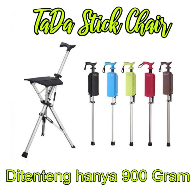 Tongkat duduk Tongkat Kursi Lipat TaDa stock ready