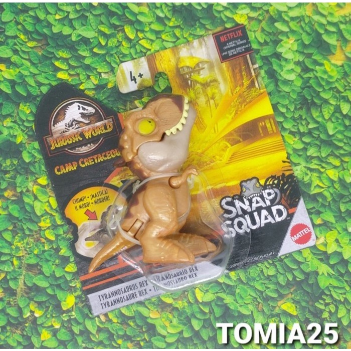 Jurassic Worls Mattel Snap Squad Tyrannosaurus Rex - Tiranossauro Rex