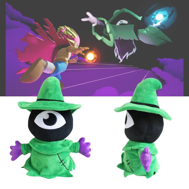 Cozy Green Mage Everhood Mainan Mewah Permainan Kartun Isi Boneka Hadiah Natal