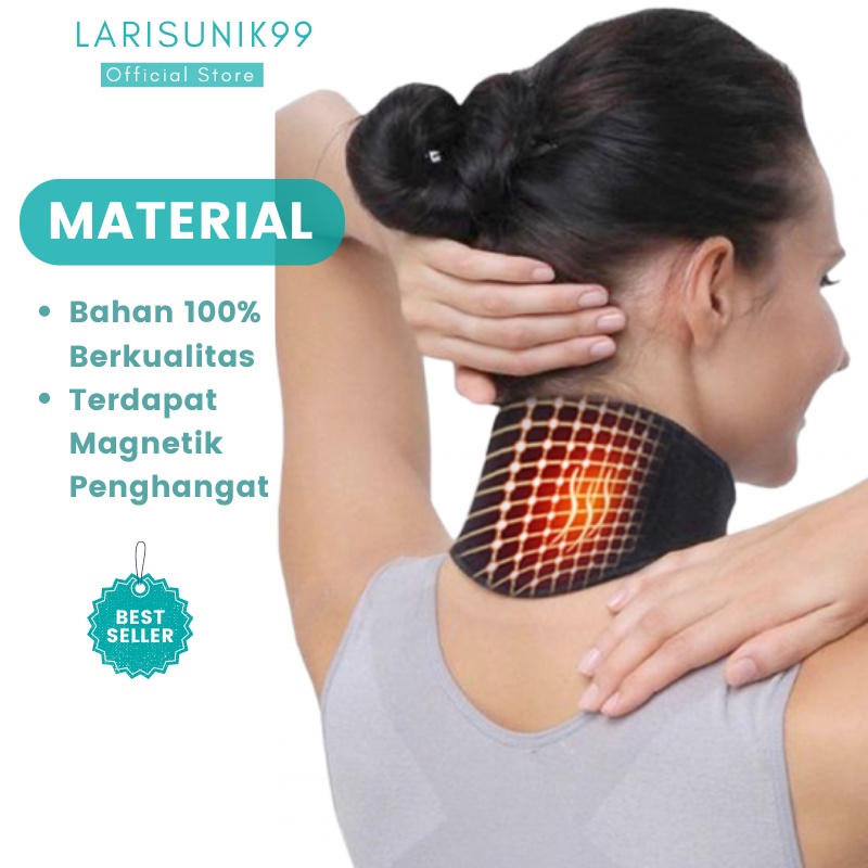 Sabuk Leher Magnetic Alat Terapi Koyo Leher Melancarkan Peredaran Darah Sabuk Terapi