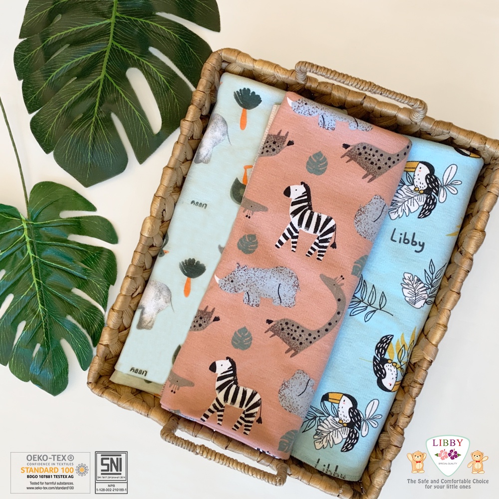 Bedong Libby - Libby baby Bedong Bayi Motif 1 Pc/Bedong bayi Libby The Terrase Storry/Hello Sunshine/Libby Tree House/ Tea Time