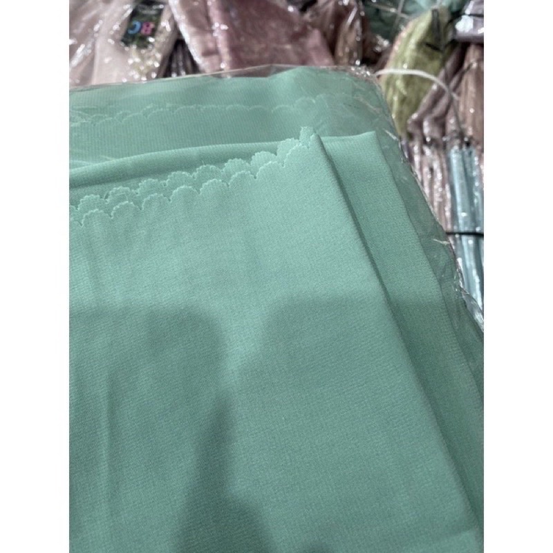 Segiempat Bela Syar'i Sage | Hijab Segiempat Bella Square Jumbo Sage | Bella Saquare Sage | Segiempa