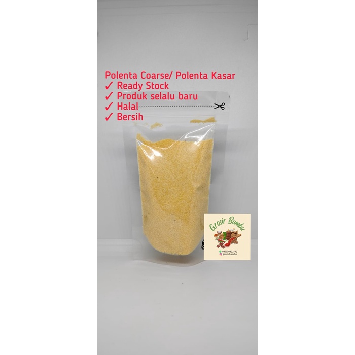 

Ready Tepung Polenta 1Kg / Corn Meal / Polenta