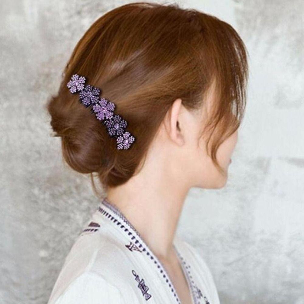 Needway   Hiasan Rambut Sisir Rambut Bunga Simple Bridal Wedding Hair Curler Untuk Wanita Hairclip