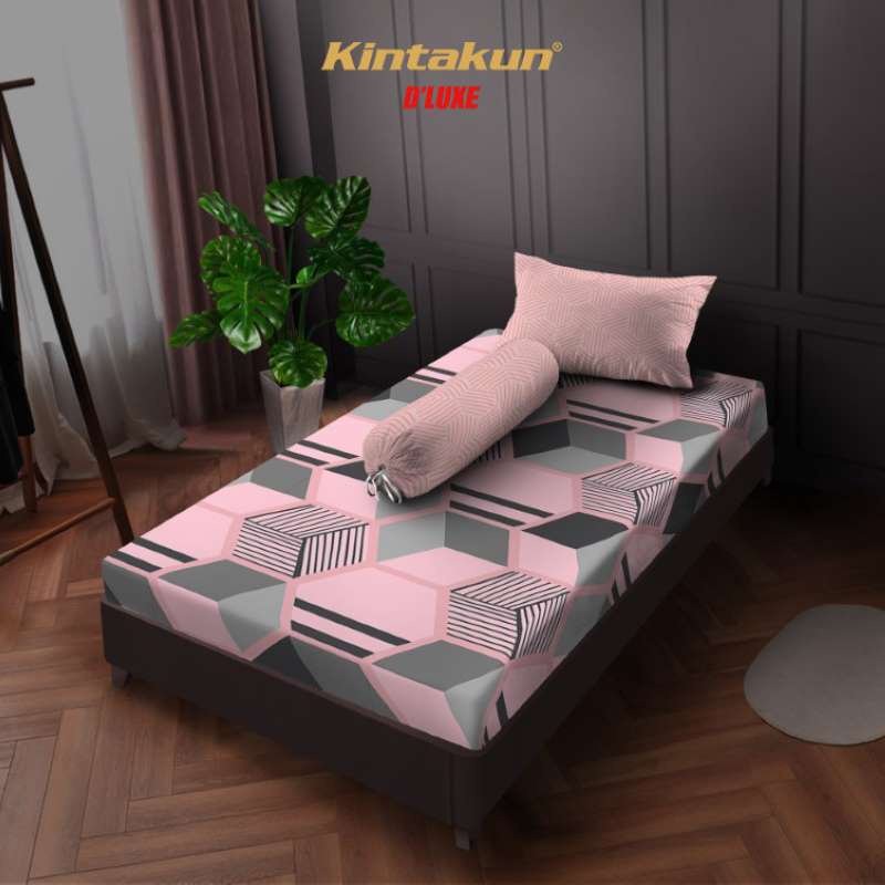 Kintakun Sprei Flat 100/120 Rena Aesthetic Dluxe Microtex Pink