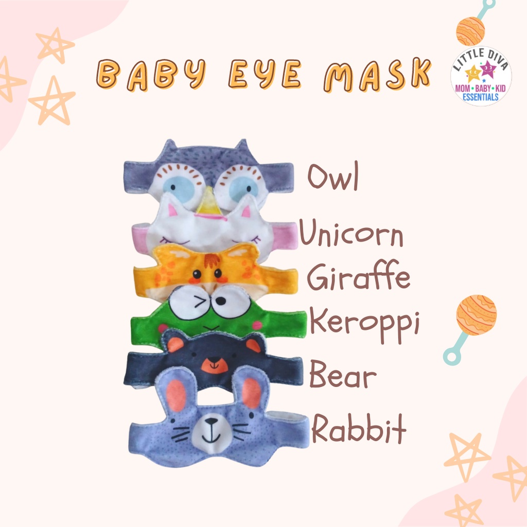 Baby Eye Mask Penutup mata bayi Cover berjemur