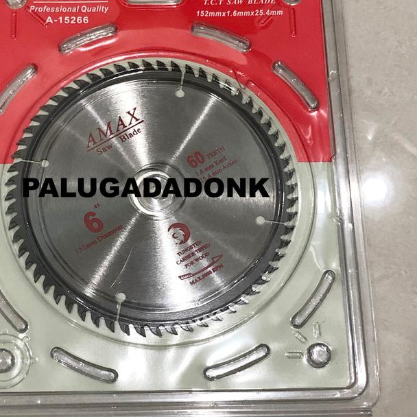 Circular saw 6 inch x 60T Super Thin / Mata Gergaji Kayu Saw Blade 6"