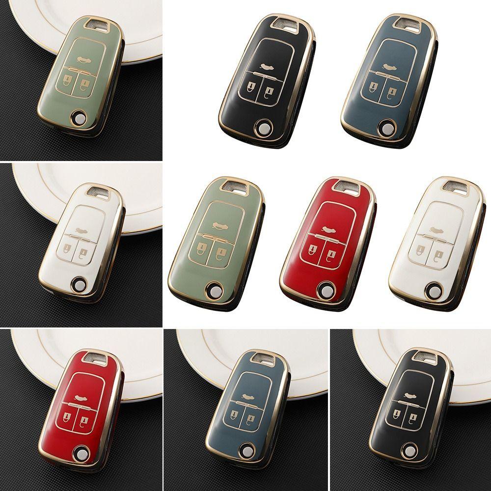 Populer Remote Key Case Full Protection Pelindung Kulit Key Fob Cover Untuk Chevrolet