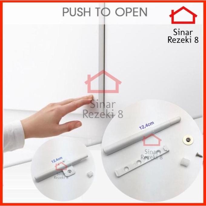 

Catches Bulat Plastik Magnet Push to Open Pintu Lemari Laci Kayu PUTIH stock ready