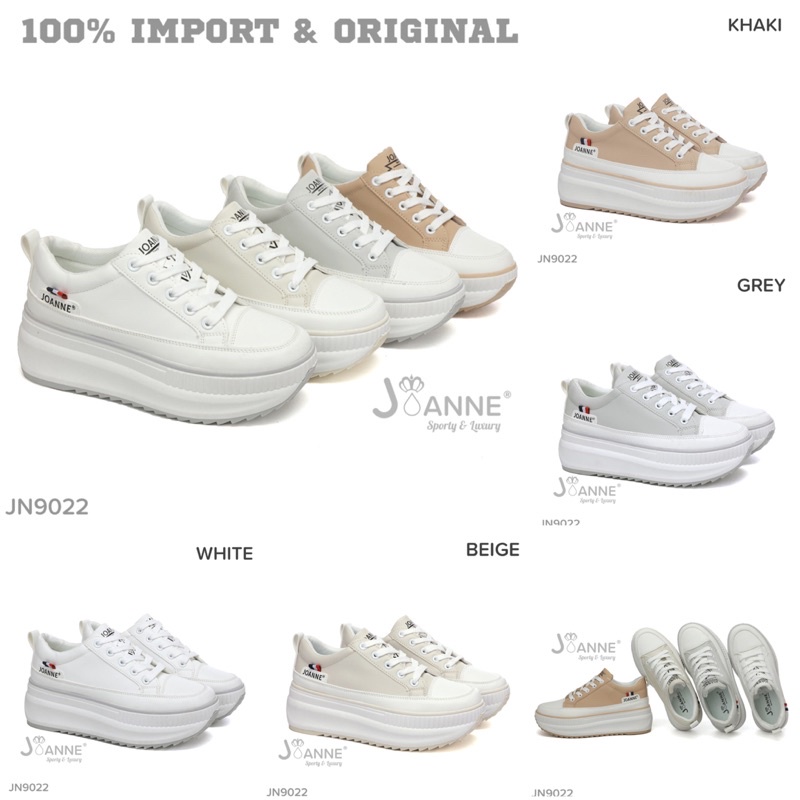 RESTOCK! [ORIGINAL] JOANNE Highsole Sneakers Shoes Wanita #JN9022