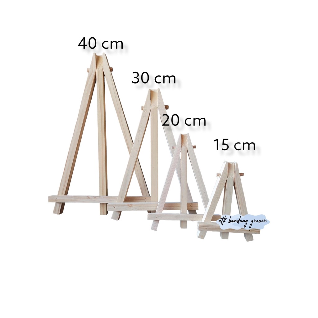

Easel Kayu Stand Lukis Sandaran Display Kanvas