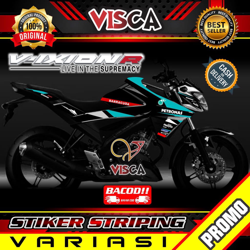 COD / BAYAR DITEMPAT Striping Lis Yamaha All New Vixion R Stiker Hologram Vixion New R Stiker Vixion