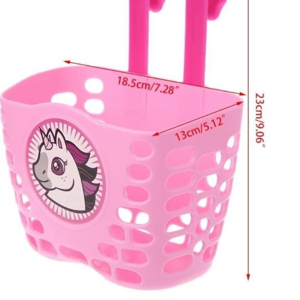 Keranjang Sepeda Anak Anak Motif karakter anak / Keranjang Sepeda lucu - PINK