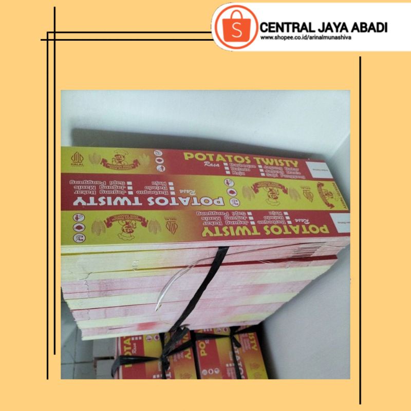 

100 LEMBAR KERTAS KENTANG ULIR BAHAN IVORY PUTIH UKURAN 35 × 13 HIGH QUALITY KOTAK KENTANG SPIRAL KEMASAN KENTANG ULIR/SPIRAL DUS BOX KENTANG ULIR WADAH KENTANG SPIRAL | KODE PRODUKSI CENTRAL JAYA ABADI 2570