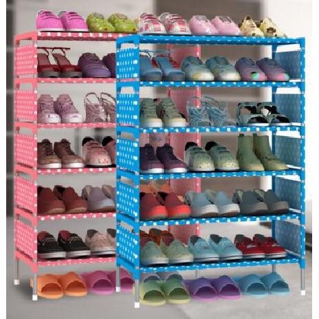 PROMO Rak sepatu XJ-1 / XJ-2 / XJ-3 / XJ-4 Tempat Sepatu Sandal 5 Susun Rak buku Portable Penyimpana