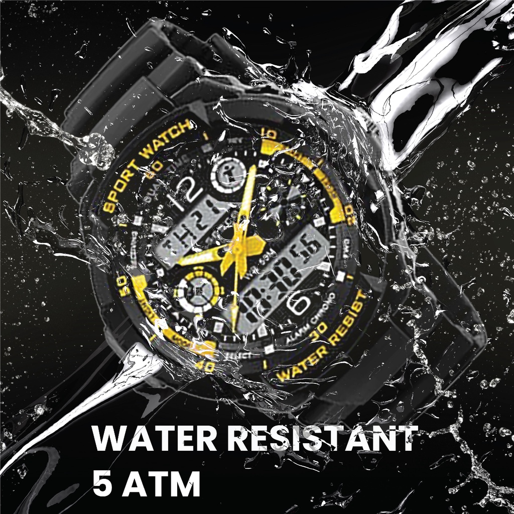 SESCO Jam Tangan Anak Analog Digital 8060 Anti Air, Original, dan Bergaransi