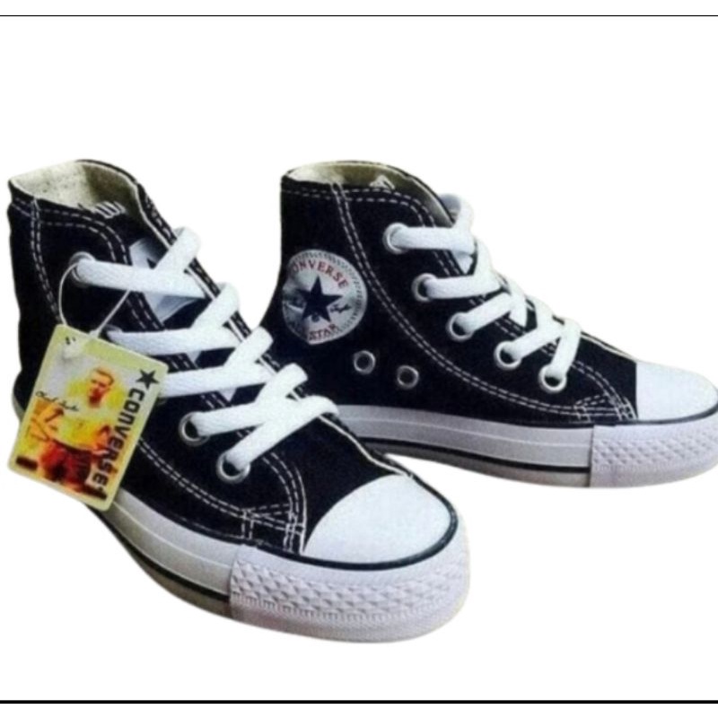 Sepatu converse all star anak tinggi converse hitam putih anak