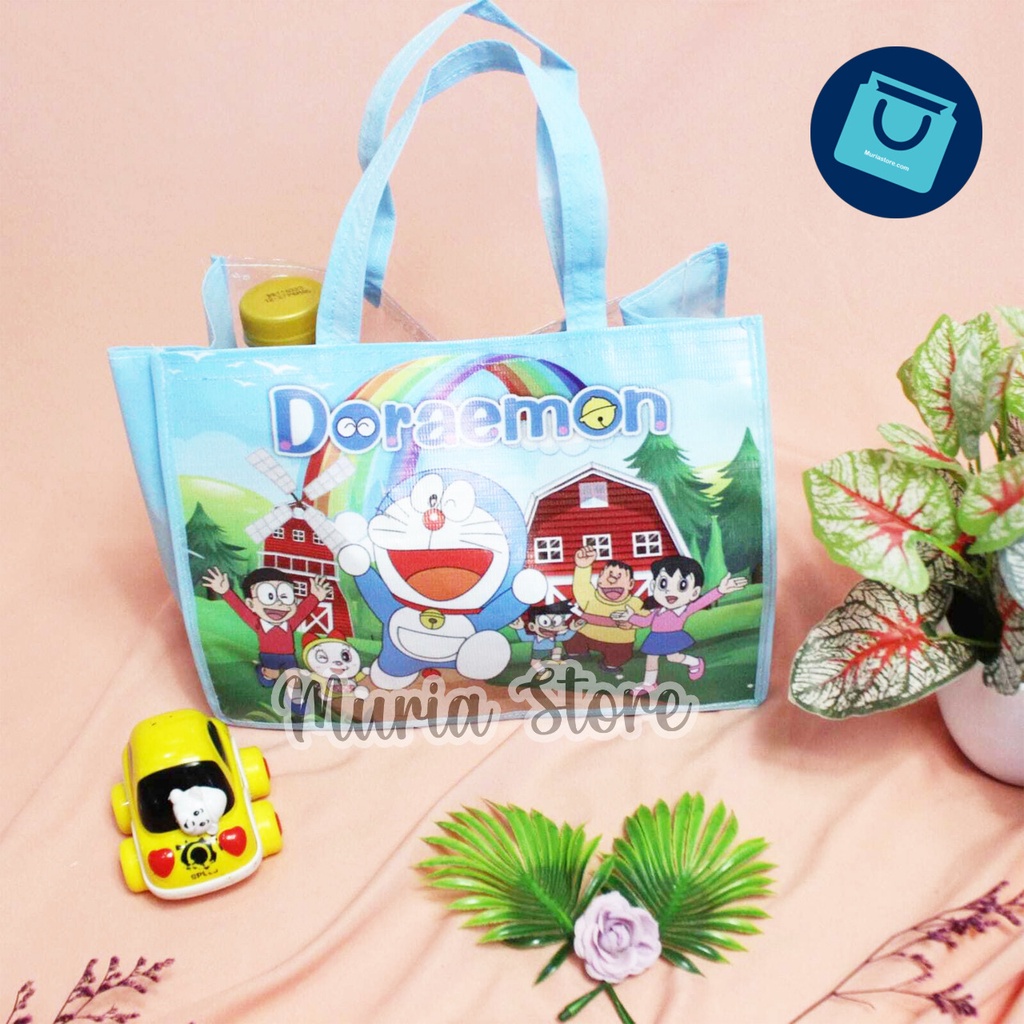 

GOODIE BAG TANSPARAN HAMPERS UNTUK BINGKISAN SNACK ULANG TAHUN ANAK MUAT BOX KFC 26 x 14 x 20- LANGSUNG KIRIM