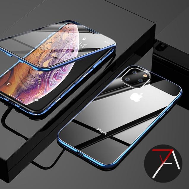 Iphone 11 Iphone11 Double Side Glass Magnetic Case Cover - Hitam