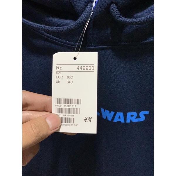 HOODIE H&amp;M STAR WARS DARK BLUE