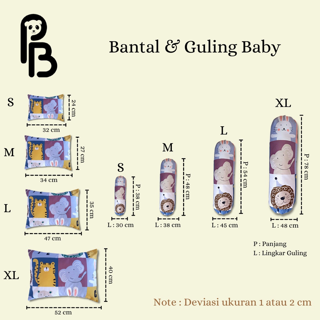 Precious Baby | Guling Bayi Classic Premium | Kain Katun Jepang | Microfiber Impor | Bisa Pilih Motif | Baby Pillows | Guling Baby | Baby Bolster | Guling Anak | Guling Kids | Guling Precious Baby