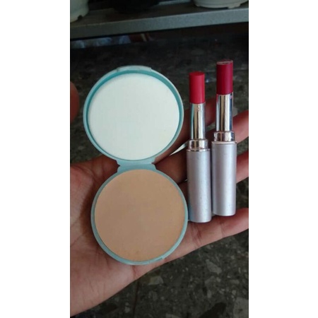 -dr- Paket refill bedak wardah & lipstik wardah longlasting