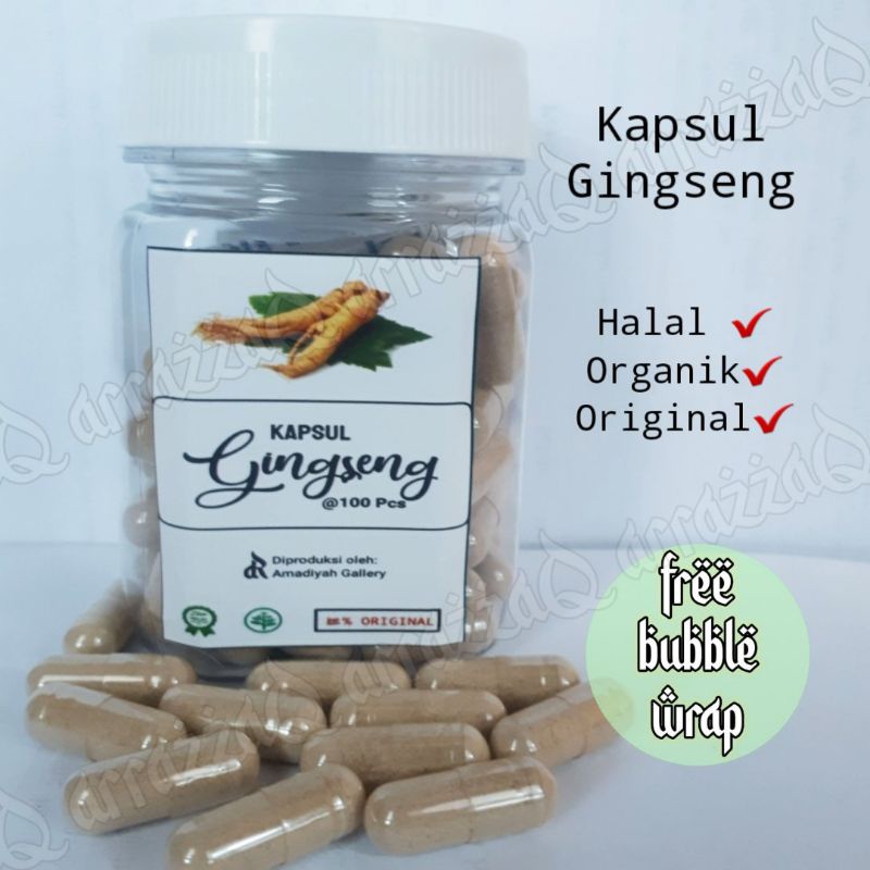 

Kapsul Gingseng Isi 100 Pcs
