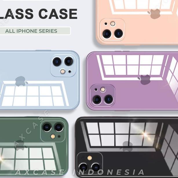 Premium Glass Case iPhone X XR XS MAX 11 PRO MAX Hard Lens Protector - iPhone XS MAX, Midnight Green