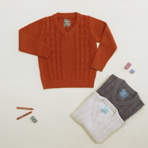 Bamboo and Bub Webster Sweater - Baby Knitted Baju Atasan Anak Bayi Balita Rajut Lucu Dingin Sweater