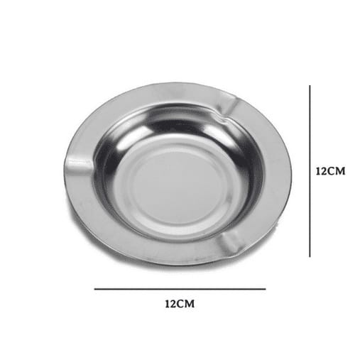 (JY) asbak seng bulat asbak stainless stell tempat rokok