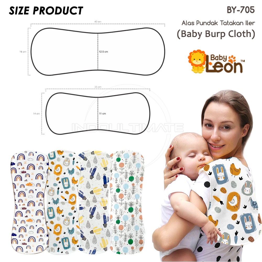 Celemek Pundak slabber Baby BABY LEON Alas Pundak Sendawa Tatakan Iler Bayi Burp Bib Cloth BY-705