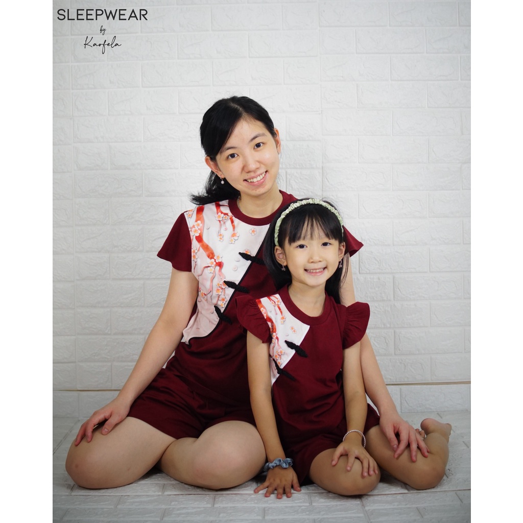 Baju Tidur Imlek / Piyama Imlek Ibu Anak / Piyama Couple / Lunar Set Sleepwear Volume 3