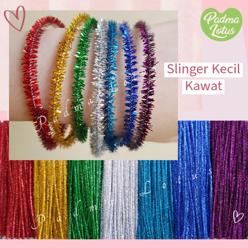 Slinger Kawat Kecil Tinsel dekorasi natal