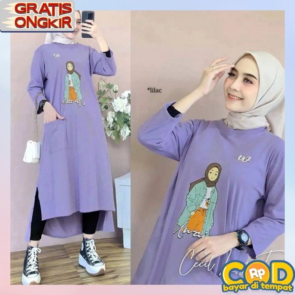 Deres Tunik Remaja Wanita Baju Tunik Cewek Cantik Bj Tunika Dress Model Terbaru Tonik Tuniq Kekinian