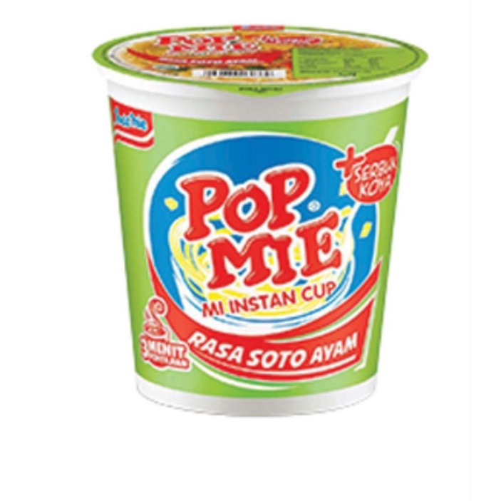 

( SATUAN ) POP MIE mi instan rasa soto ayam cup 75gr isi 1 ( SATU ) PCS