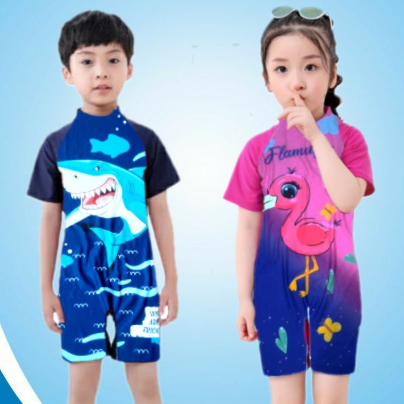 Baju Renang Anak Cewek Cowok Diving Karakter