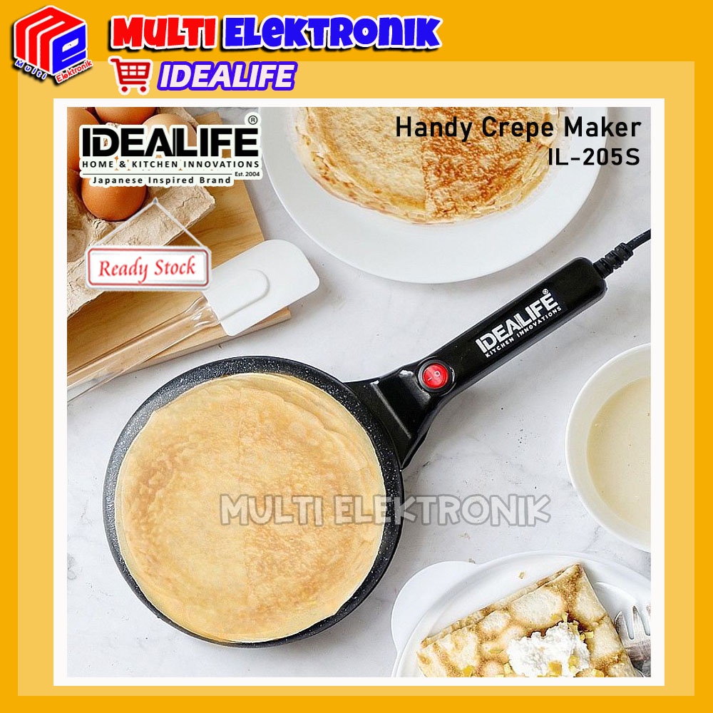 Idealife Handy Crepe Maker - Pembuat Crepe IL-205S / IL205S