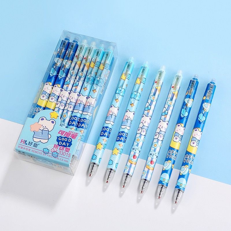 NANA PEN GEL BISA HAPUS MOTIF CARTOON PULPEN GEL MEKANIK PEN AESTETIK