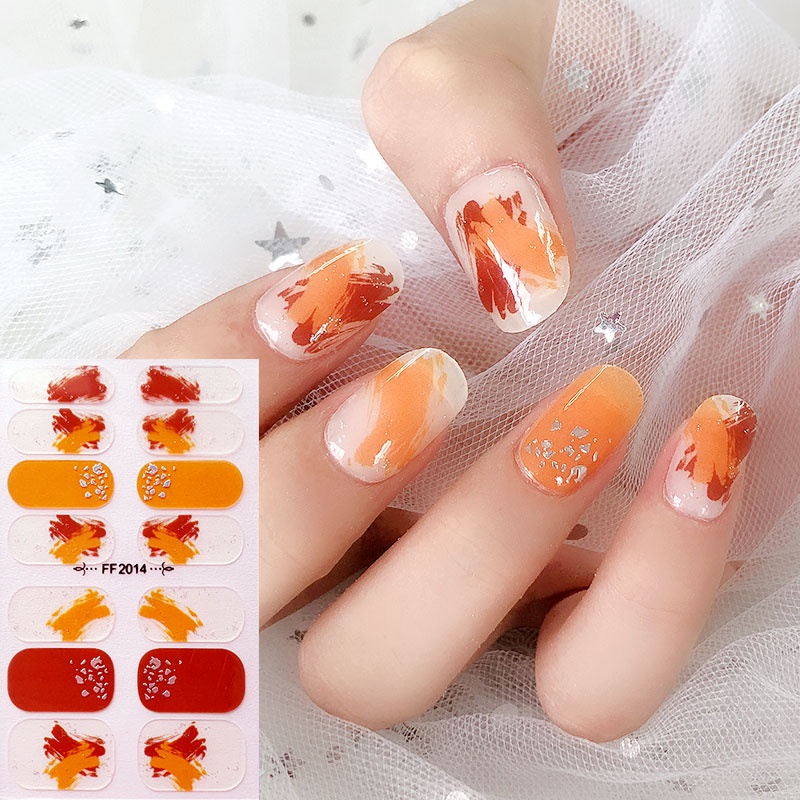 Ff Stiker Kuku 3D DIY Tahan Air Untuk Nail Art