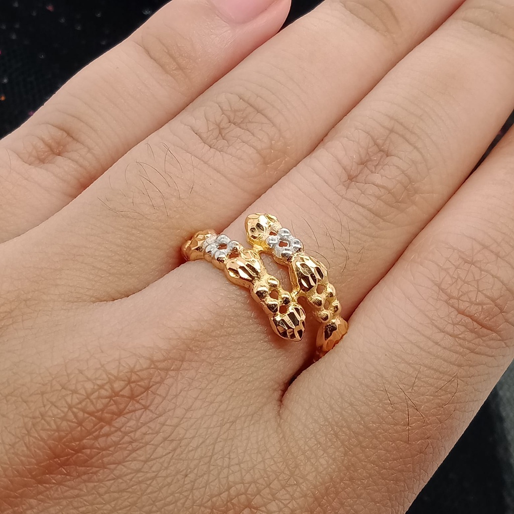 Cincin emas 17K - 2.2 gr kadar 750 - 3916