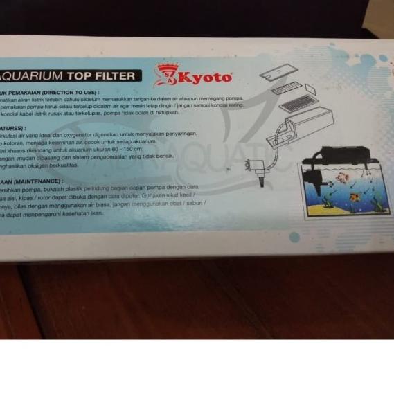 KYOTO P-203K AQUARIUM TOP FILTER POMPA AIR CELUP FILTER AQUARIUM