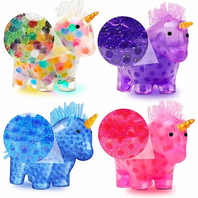 MOMBABY1 Mainan Stress relief Sensorik motorik Squeezable Unicorn pencet remas