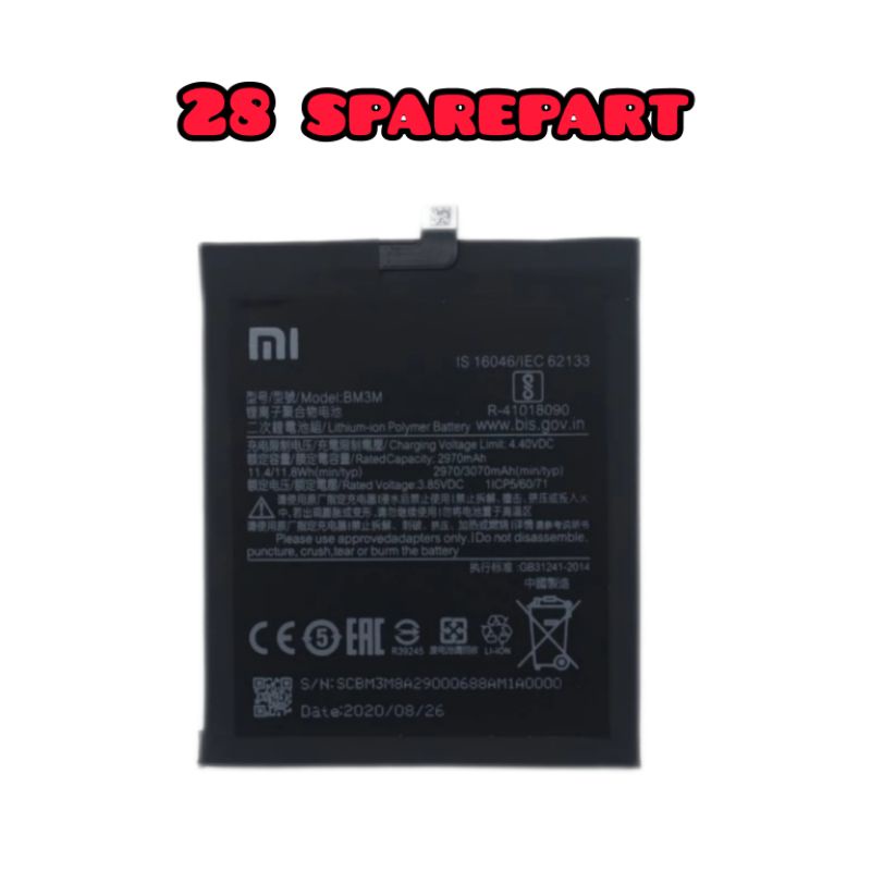 BATERAI / BATRE BM3M XIAOMI9 SE / MI9 SE ORIGINAL