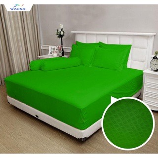 PROMO SPREI EMBOS POLOS UKURAN 200 X 200CM 2 BANTAL+2 GULING MEREK WANNA  LEMBUT DAN ANTI LUNTUR - BISA COD