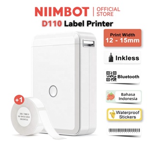 [Free Label] NIIMBOT D110 Printer Mini Wireless Bluetooth Thermal Label Printer Inkless Printer