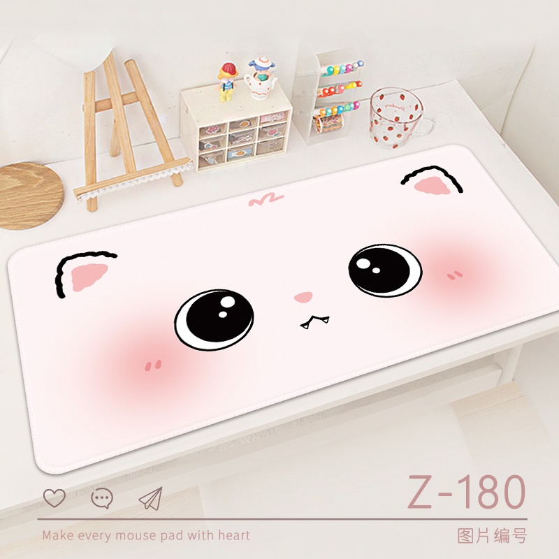 Mouse Pad Ukuran 800x300mm Bahan Karet Motif Astronot Untuk Laptop / Komputer